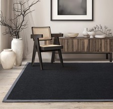 Sisal Rug Black Large 100%