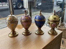 House Of Faberge 4x Tchiakovsky’s Musical Eggs: Buttercup Lily Cornflower Orchid