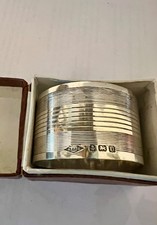 solid hallmarked silver napkin