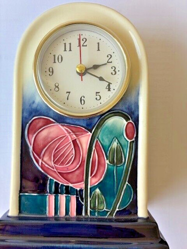 Old tupton ware mantel clock - mantel,