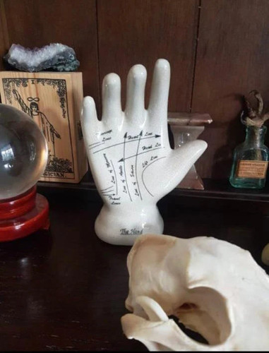 Palmistry inch ceremic hand - palmistry,