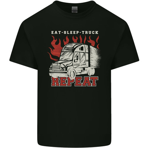 Lorry driver eat sleep - lorry,