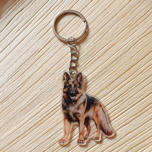 German shepherd keyring - shepherd,