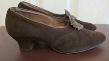 Vintage 1940's Brown Suede