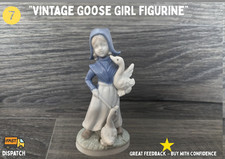 Vintage Porcelain Goose Girl