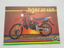 GARELLI TIGER XR125 Motorcycle Sales Specification Leaflet 1980 ITALIAN TEXT