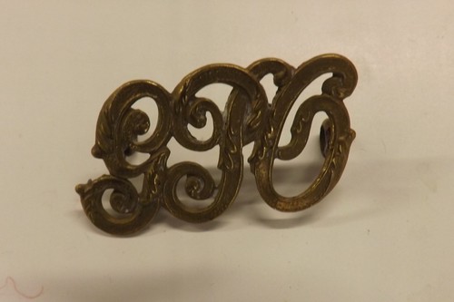 Metal military shoulder title - metal,