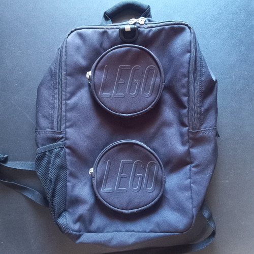 Lego brick backpack black - backpack,