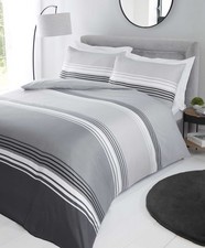 Easy care stiped duvet - duvet, cover
