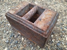 Antique Vintage Reclaimed 56lb Cast Iron Weight SFF FREE UK P&P 