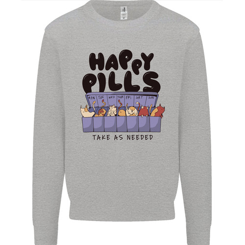 Cats happy pills funny - happy,