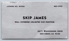 Vintage Business Card Skip