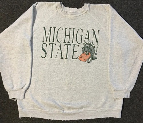 Vtg 90s michigan state faded - vtg,
