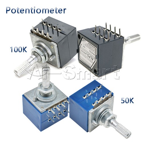 Potentiometer log 50k 100k - 50k,