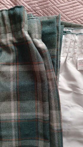 Curtains pair 66in width 53in - 66in,