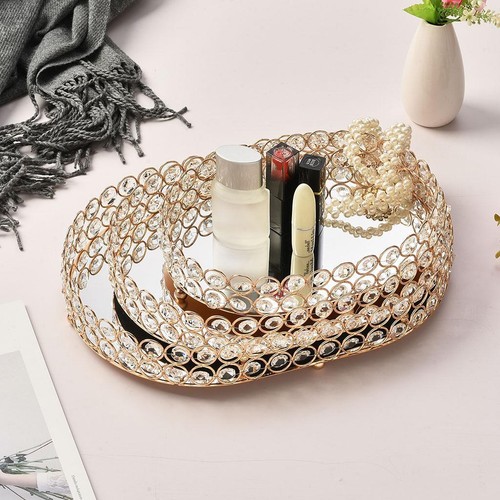 Oval gold mirror candle - mirror,