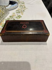 VINTAGE LEATHER BRIDGE BOX
