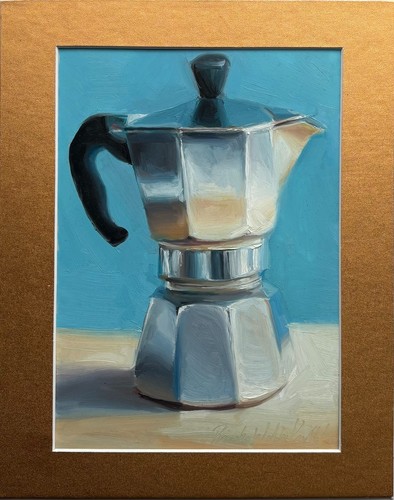 Moka coffee pot still life - , for