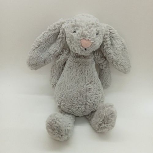 Jellycat grey bashful bunny - grey, 8"