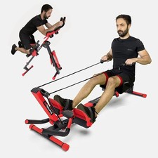 3-in-1 Foldable Rowing & Ab