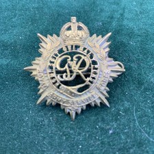 Royal Army Service Corps Cap Badge GRVI Brass