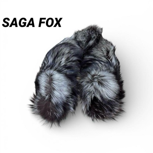 Saga fox silver real - silver,