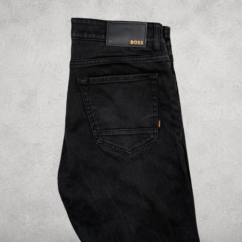 Mens black denim hugo - denim, boss