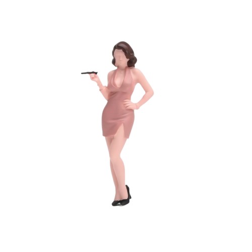 Miniature woman figurine - miniature,