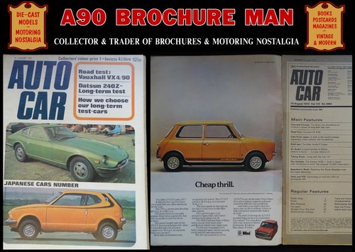 Old autocar car magazine - autocar,