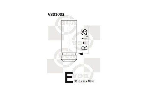Inlet valve for 1 - for, mg