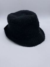 Matalan Women's Stylish Black Knitted Style Trilby Hat   - One Size 