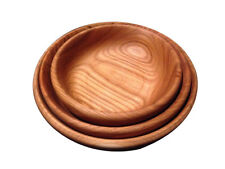 Set of 3 Cherry Wood Bowls