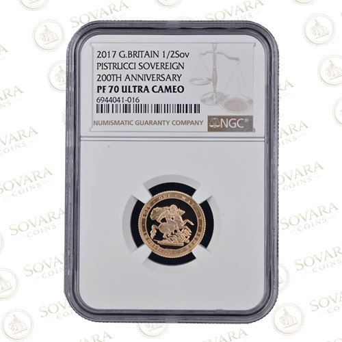 2017 gold proof half sovereign - 2017,