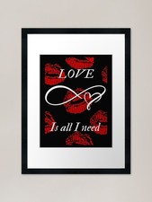 Love is all we need Framed Art
