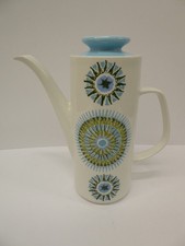 Meakin Pottery Coffee Pot Circular Pattern