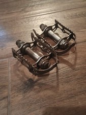  Vintage X White Folgore Tour De France Pogliaghi Boat Pedals 