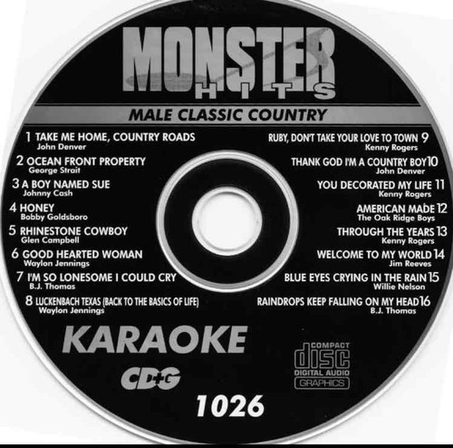 Male classic country - male, karaoke