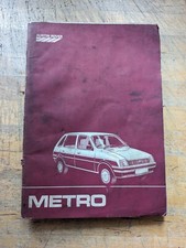 1985- Austin Rover Metro Repair Manual Supplement