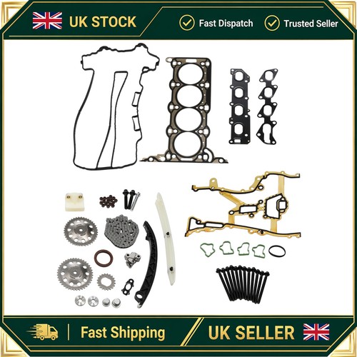 Head gasket timing chain kit - head,