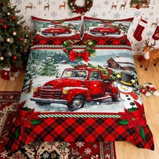 Christmas Truck Duvet Cover