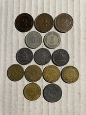 Germany 14 Coins 1876–1942 | 2 & 5 Pfennig | Historic German Coin Lot