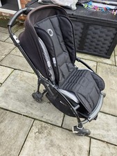 Bugaboo Bee 5 Black and Grey Pushchair with Rain Cover, Stand, and Accessories