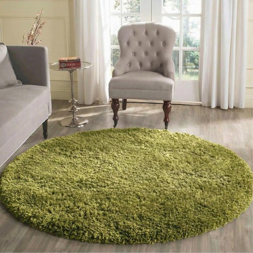 Shaggy rugs circular round - rugs,