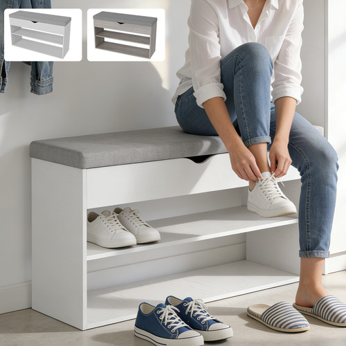 Shoe bench storage - storage, rack