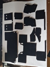 ScaleArt 1:14 RC Truck Mercedes AROCS Cab Carpet Set (Black Self Adhesive)