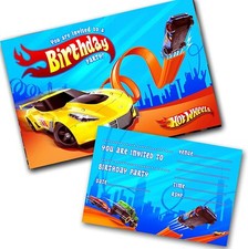 Hotwheels Invitations Birthday