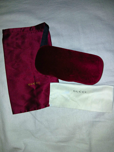 Gucci burgundy hard glasses - hard,
