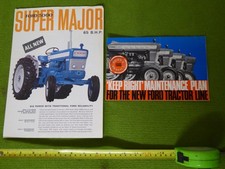 Ford 5000 Super Major Tractor Sales Brochure + Maintenance Plan Leaflet 1960's