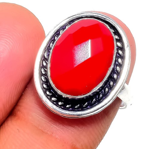 Red coral gemstone handmade - coral,