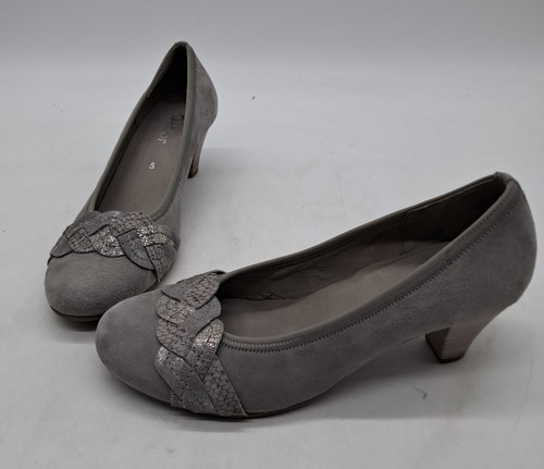Gabor grey nubuck block heel - gabor,